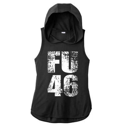 FU 46 Impeach Biden Anti Biden 86 46 Conservative Republican Ladies PosiCharge Tri-Blend Wicking Draft Hoodie Tank