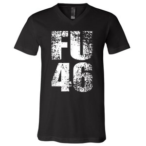 FU 46 Impeach Biden Anti Biden 86 46 Conservative Republican V-Neck T-Shirt