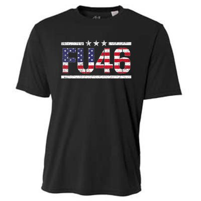 Fu 46 Impeach Anti Biden Pro Trump Patriotic American Flag Cooling Performance Crew T-Shirt