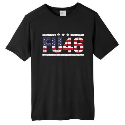 Fu 46 Impeach Anti Biden Pro Trump Patriotic American Flag Tall Fusion ChromaSoft Performance T-Shirt