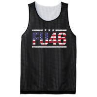 Fu 46 Impeach Anti Biden Pro Trump Patriotic American Flag Mesh Reversible Basketball Jersey Tank