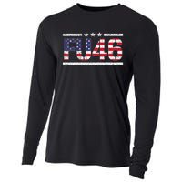 Fu 46 Impeach Anti Biden Pro Trump Patriotic American Flag Cooling Performance Long Sleeve Crew