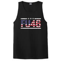 Fu 46 Impeach Anti Biden Pro Trump Patriotic American Flag PosiCharge Competitor Tank