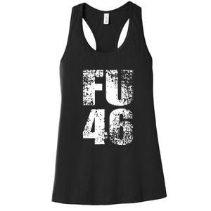 FU 46 Impeach Biden Anti Biden 86 46 Conservative Republican Women's Racerback Tank