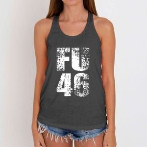 FU 46 Impeach Biden Anti Biden 86 46 Conservative Republican Women's Knotted Racerback Tank