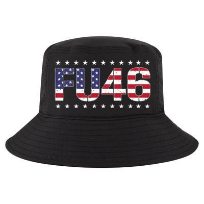 FU 46 Impeach Anti Biden Pro Trump Patriotic American Flag Cool Comfort Performance Bucket Hat