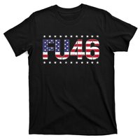 FU 46 Impeach Anti Biden Pro Trump Patriotic American Flag T-Shirt