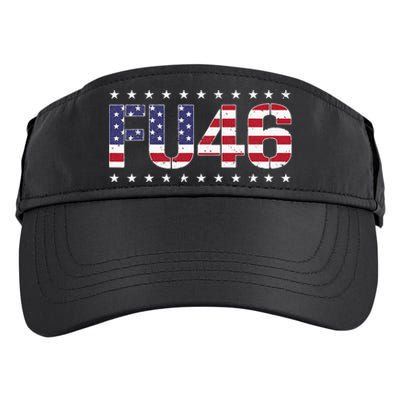 FU 46 Impeach Anti Biden Pro Trump Patriotic American Flag Adult Drive Performance Visor