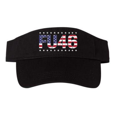 FU 46 Impeach Anti Biden Pro Trump Patriotic American Flag Valucap Bio-Washed Visor