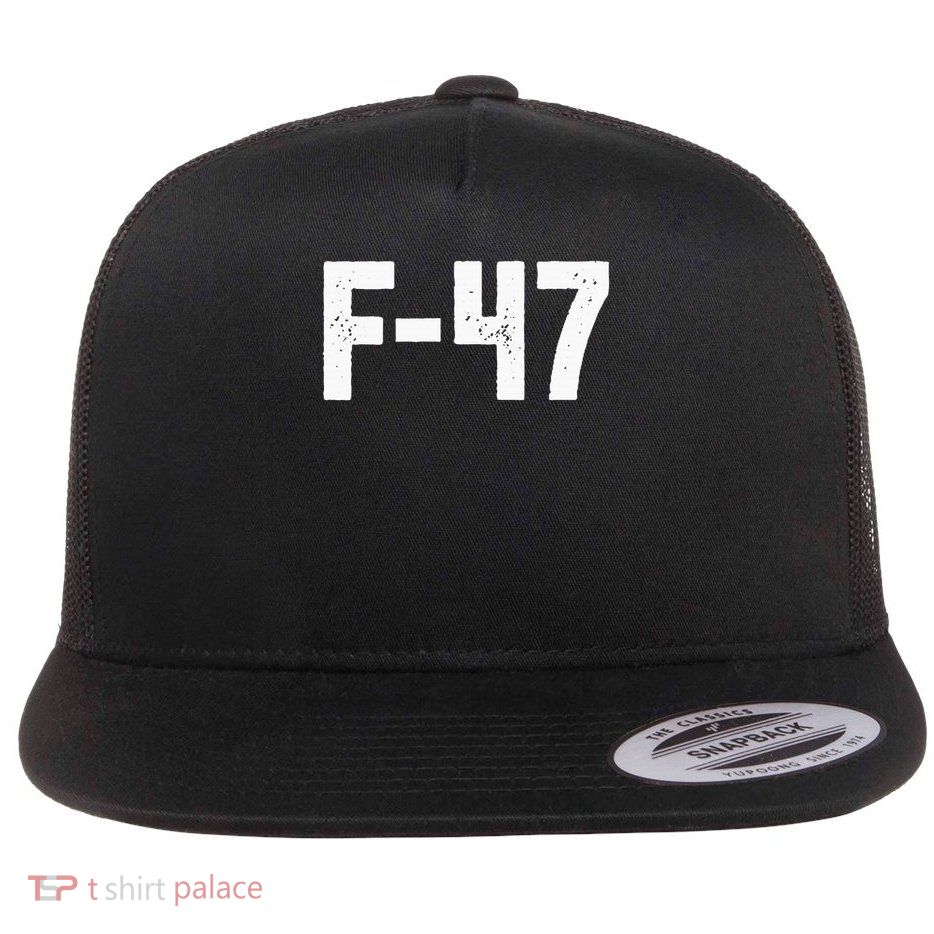 F 47 Jet Ultimate Covert Clandestine Incognito Anti Trump Flat Bill Trucker Hat