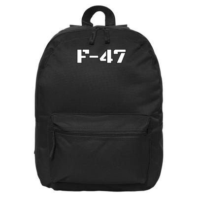 F 47 Next Generation Fighter Jet Aviation Airshow 16 in Basic Backpack