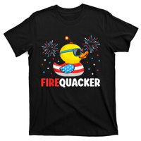 Funny 4th Of July Duck Firequacker Patriotic Fourth Of July Gift T-Shirt