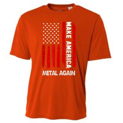 Forth 4th Of July Gift Funny Outfit Make America Metal Again Cute Gift Cooling Performance Crew T-Shirt