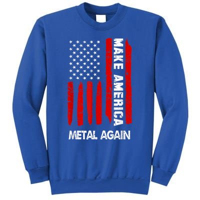 Forth 4th Of July Gift Funny Outfit Make America Metal Again Cute Gift Sweatshirt