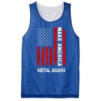 Forth 4th Of July Gift Funny Outfit Make America Metal Again Cute Gift Mesh Reversible Basketball Jersey Tank