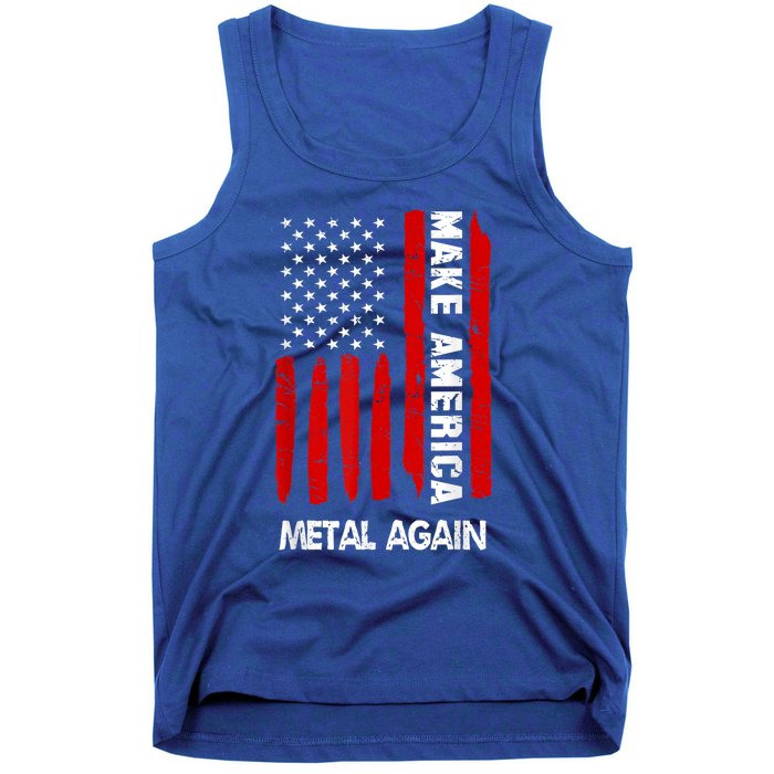 Forth 4th Of July Gift Funny Outfit Make America Metal Again Cute Gift Tank Top