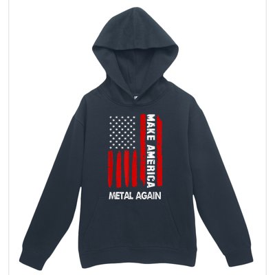 Forth 4th Of July Gift Funny Outfit Make America Metal Again Cute Gift Urban Pullover Hoodie