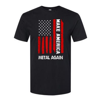 Forth 4th Of July Gift Funny Outfit Make America Metal Again Cute Gift Softstyle CVC T-Shirt