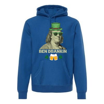 Franklin 4th Of July Tee Ben Drankin Benjamin Franklin Great Gift Premium Hoodie