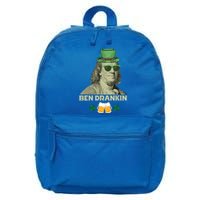 Franklin 4th Of July Tee Ben Drankin Benjamin Franklin Great Gift 16 in Basic Backpack