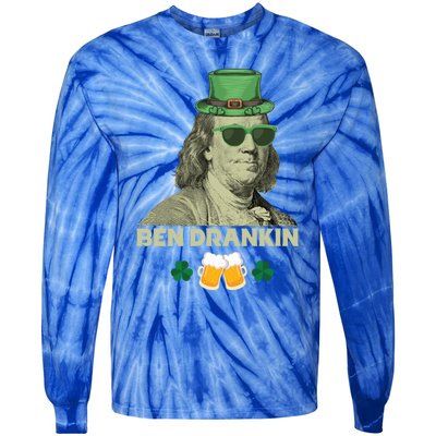 Franklin 4th Of July Tee Ben Drankin Benjamin Franklin Great Gift Tie-Dye Long Sleeve Shirt