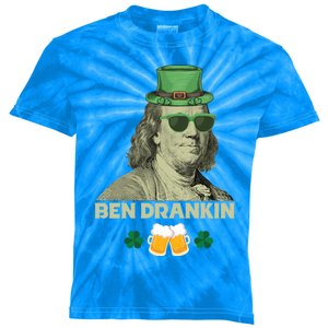 Franklin 4th Of July Tee Ben Drankin Benjamin Franklin Great Gift Kids Tie-Dye T-Shirt