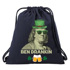 Franklin 4th Of July Tee Ben Drankin Benjamin Franklin Great Gift Drawstring Bag