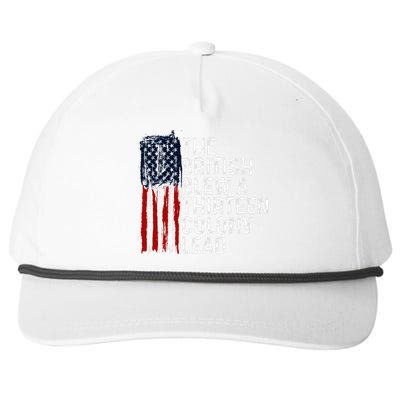 Funny 4th Of July British Blew 13 Colony Lead Retro Fun Snapback Five-Panel Rope Hat