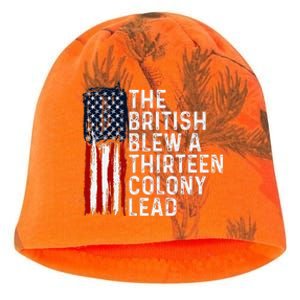 Funny 4th Of July British Blew 13 Colony Lead Retro Fun Kati - Camo Knit Beanie