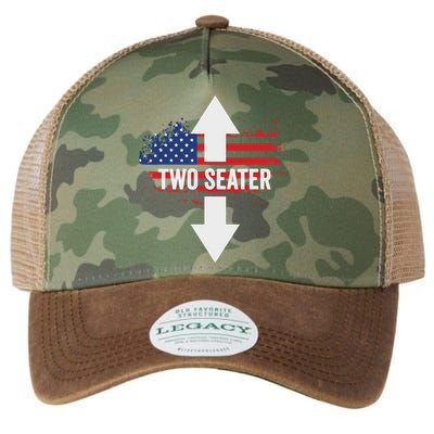 Funny 4th Of July Dirty Two Seater Legacy Tie Dye Trucker Hat