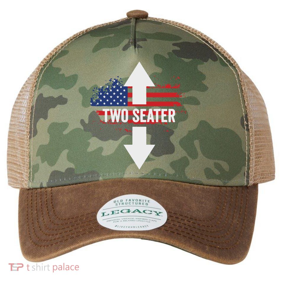 Funny 4th Of July Dirty Two Seater Legacy Tie Dye Trucker Hat
