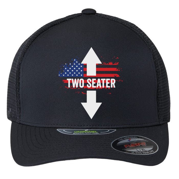 Funny 4th Of July Dirty Two Seater Flexfit Unipanel Trucker Cap