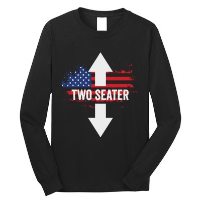 Funny 4th Of July Dirty Two Seater Long Sleeve Shirt