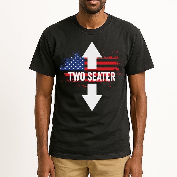 Funny 4th Of July Dirty Two Seater Tall T-Shirt