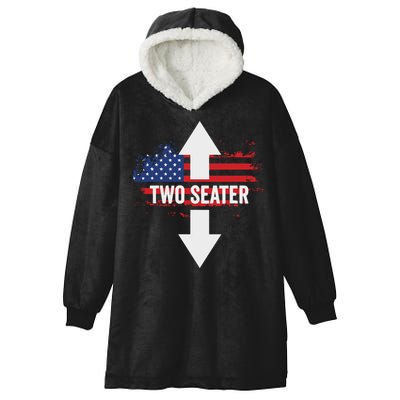 Funny 4th Of July Dirty Two Seater Hooded Wearable Blanket