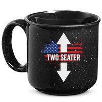 Funny 4th Of July Dirty Two Seater 15oz Campfire Ceramic Mug