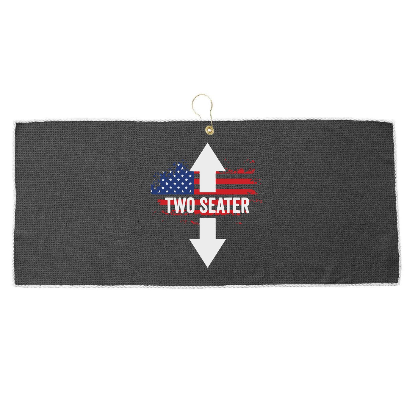 Funny 4th Of July Dirty Two Seater Large Microfiber Waffle Golf Towel