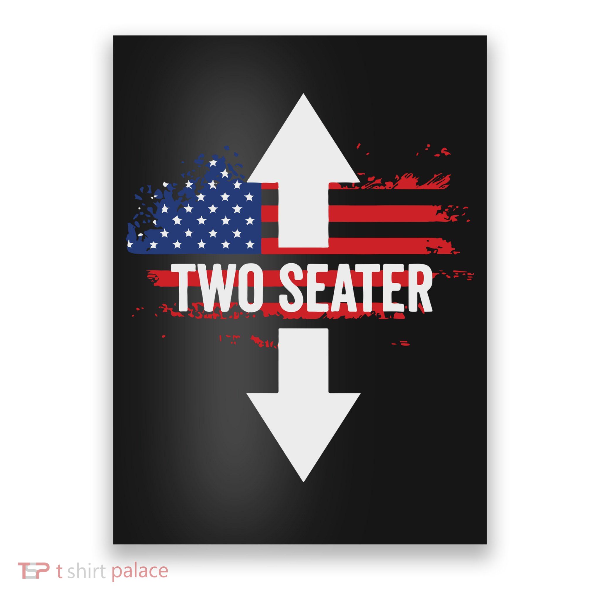 Funny 4th Of July Dirty Two Seater Poster