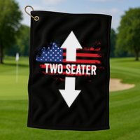 Funny 4th Of July Dirty Two Seater Golf Towel
