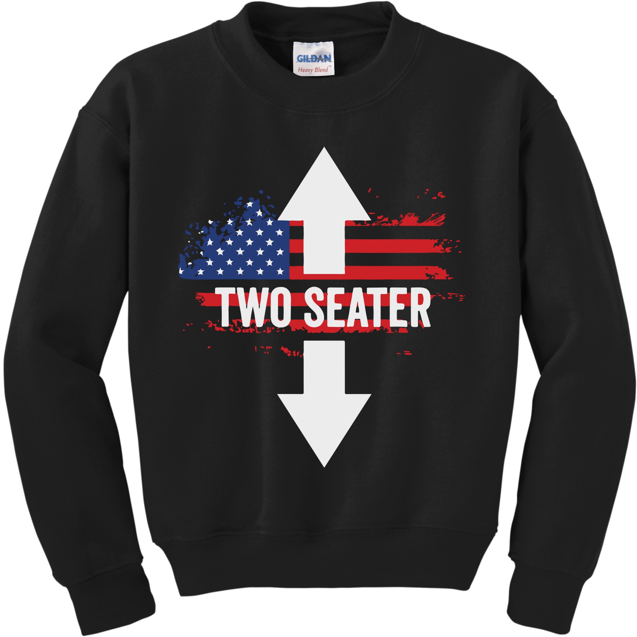 Funny 4th Of July Dirty Two Seater Kids Sweatshirt