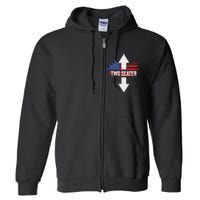 Funny 4th Of July Dirty Two Seater Full Zip Hoodie