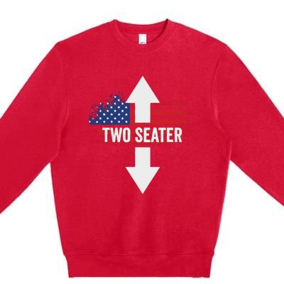 Funny 4th Of July Dirty Two Seater Premium Crewneck Sweatshirt