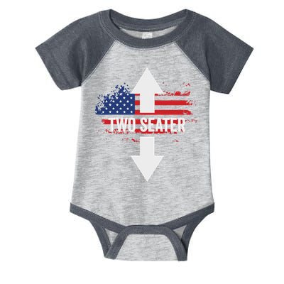 Funny 4th Of July Dirty Two Seater Infant Baby Jersey Bodysuit