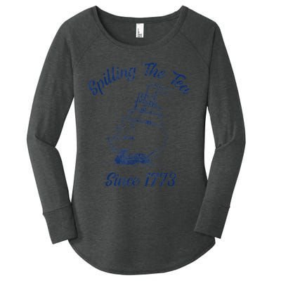 Fun 4th Of July Spilling The Tea Since 1773 History Teacher Women's Perfect Tri Tunic Long Sleeve Shirt