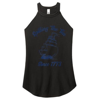 Fun 4th Of July Spilling The Tea Since 1773 History Teacher Women's Perfect Tri Rocker Tank