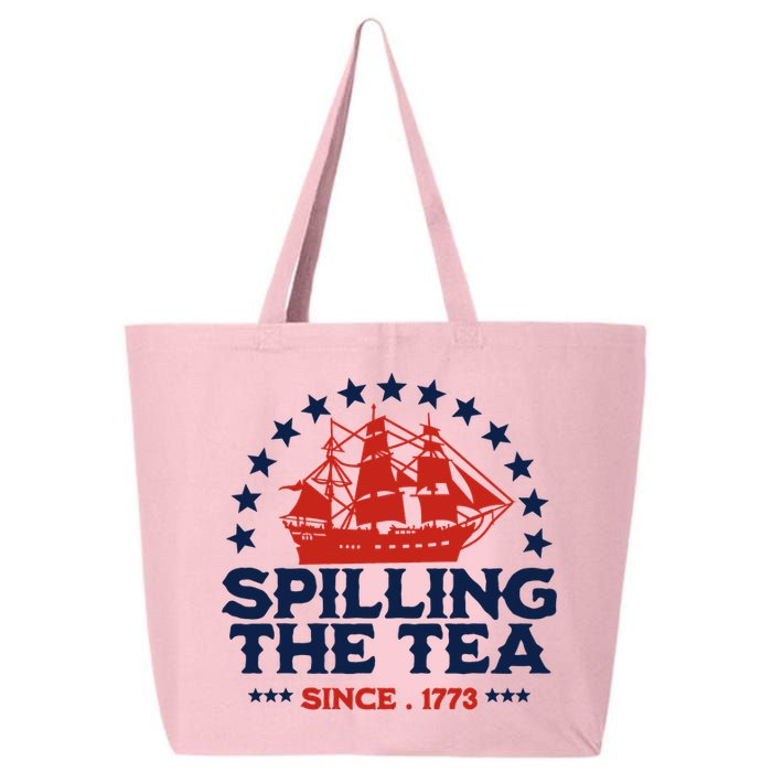 Funny 4th Of July Spilling The Tea Since 1773 Fourth Of July 25L Jumbo Tote