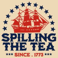 Funny 4th Of July Spilling The Tea Since 1773 Fourth Of July Zip Tote Bag