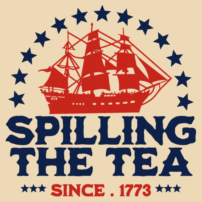 Funny 4th Of July Spilling The Tea Since 1773 Fourth Of July Zip Tote Bag