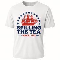 Funny 4th Of July Spilling The Tea Since 1773 Fourth Of July Cooling Performance Crew T-Shirt