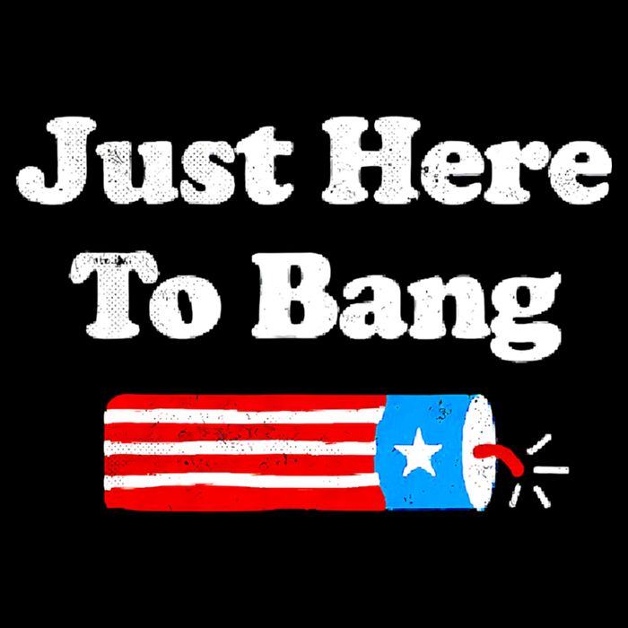 Funny 4th Of July Just Here To Bang Fireworks Fourth Of July. Sustainable Bucket Hat
